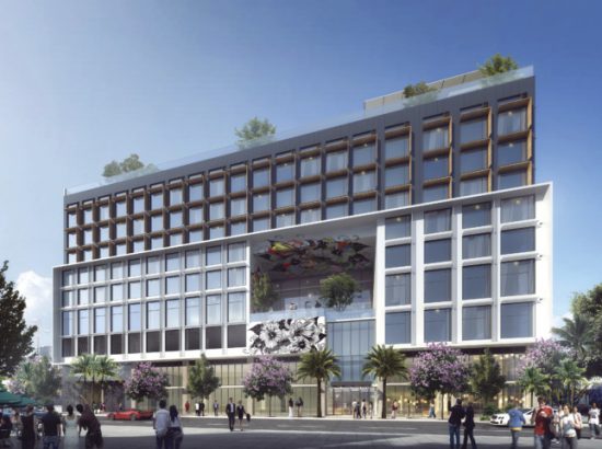 The Arlo Wynwood is an under-construction hotel design by NBWW Architects. NBWW Associate Claudio Salazar will present the project on the first panel “Wynwood Grows Up: Facade as Art & Environment.” (Courtesy NBWW Architects)