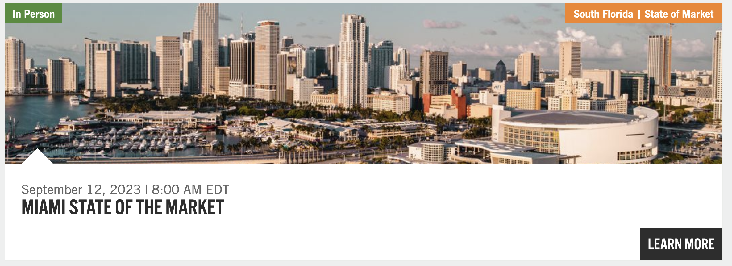 BISNOW Event: Miami State of The Market