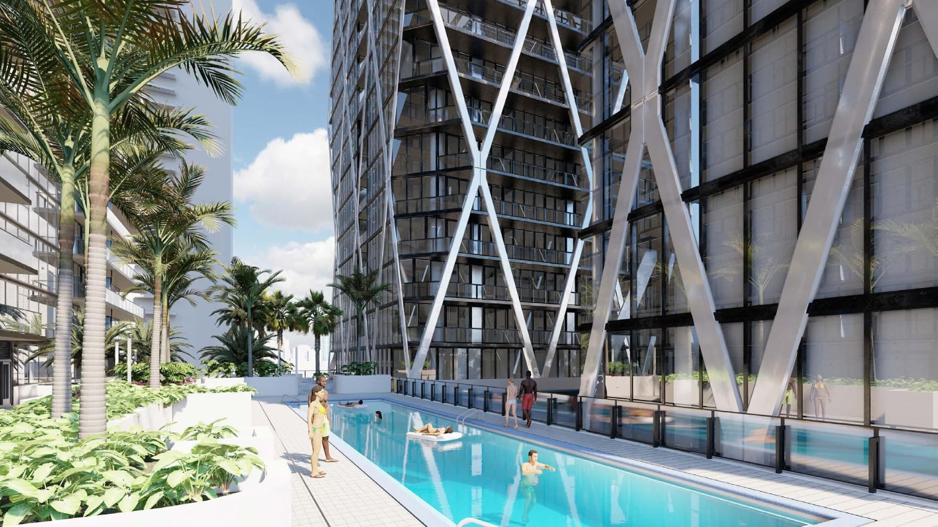 Miami World Towers by Nichols Architects
