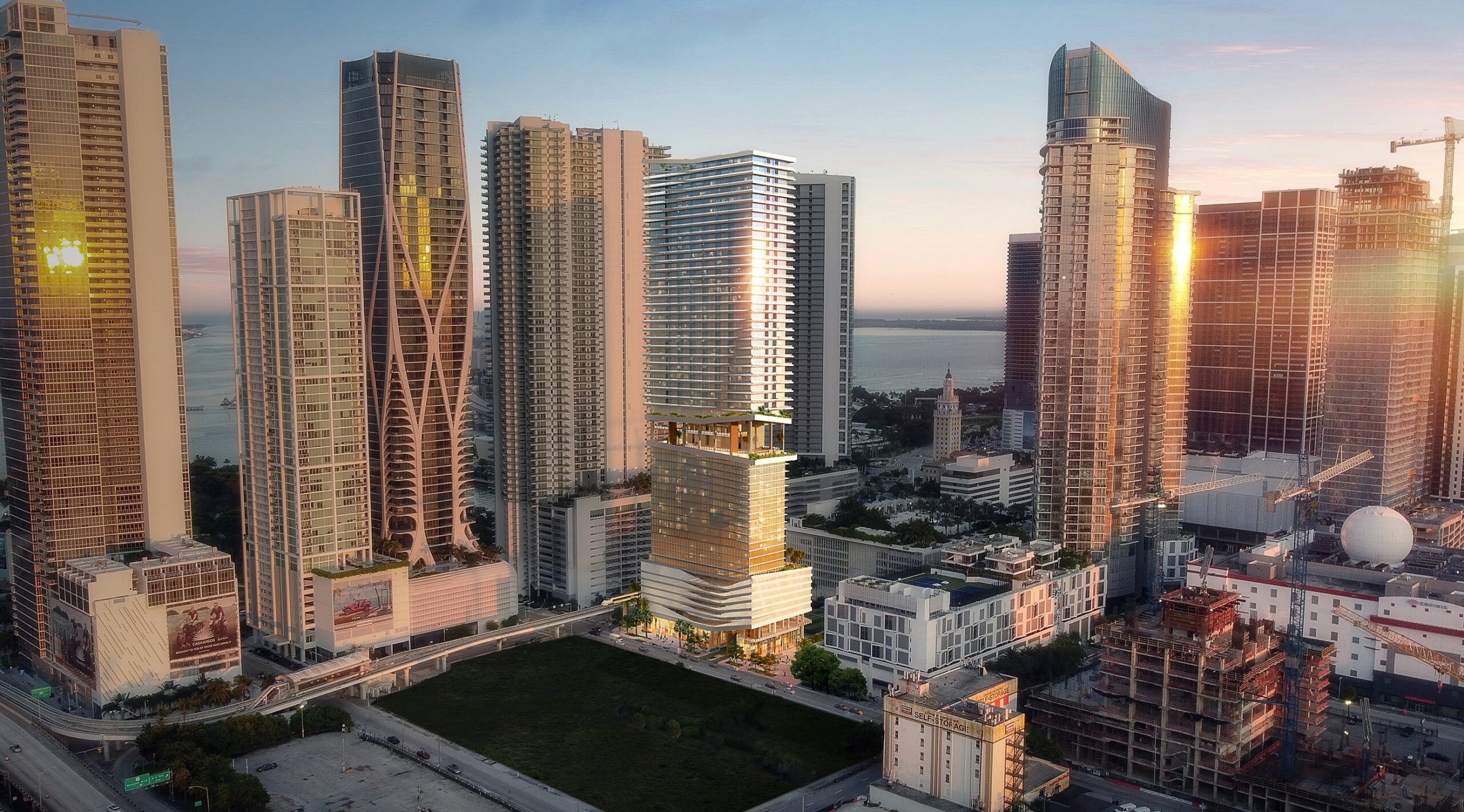Miami Worldcenter Block C by Nichols Architects. Rendering by Lifang